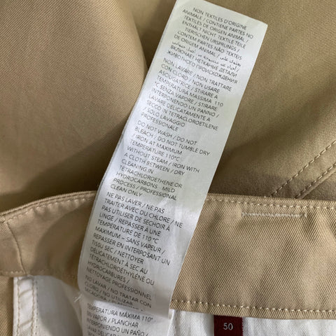 GUCCI Size 34 Khaki Cotton Zip Fly Casual Pants