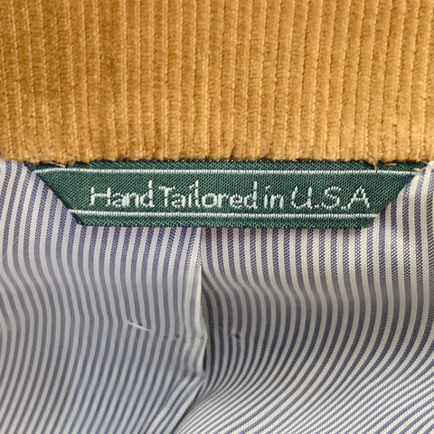 BAND OF OUTSIDERS Size S Tan Corduroy Cotton Notch Lapel Suit