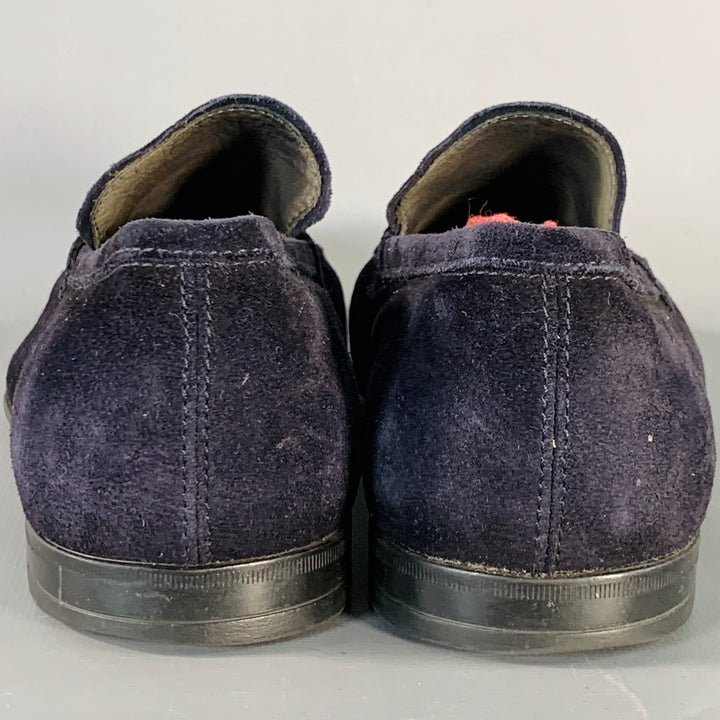 TO BOOT NY Size 7 Navy Suede Slip On Penny Loafers
