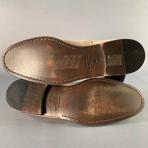 COMMON PROJECTS Size 11 Taupe Suede Lace-Up Oxford Shoes