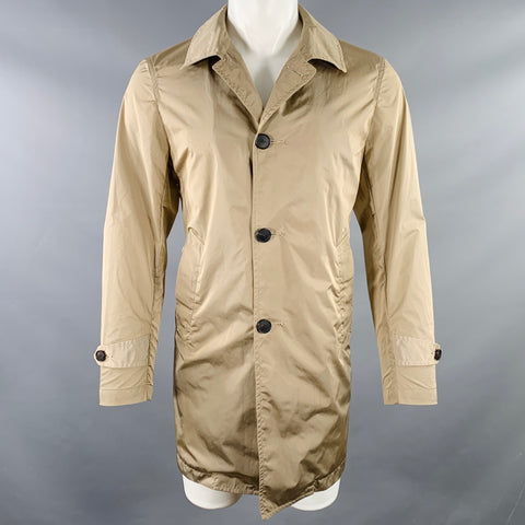 UNITED ARROWS Taille M Trench-coat simple boutonnage en nylon kaki
