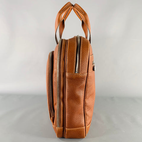 BRUNELLO CUCINELLI Tan Leather Briefcase Bag