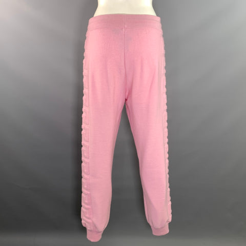 VERSACE Size S Pink Cashmere Blend Greca Sweatpants Casual Pants
