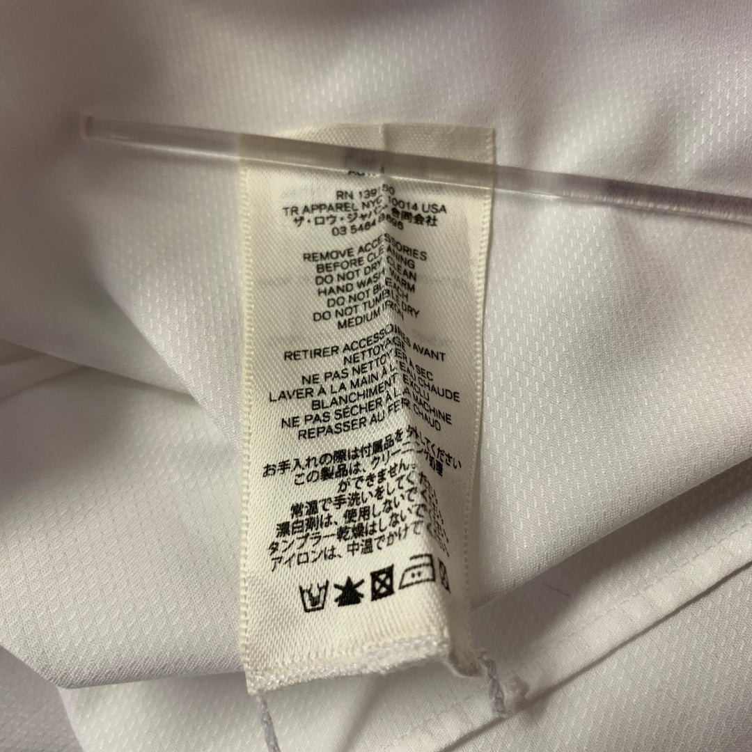 THE ROW Size 12 White Cotton Dress Shirt