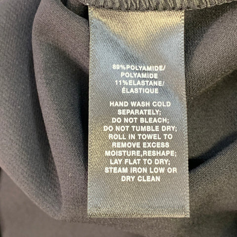 LAFAYETTE 148 Size 12 Gramercy Black Polyamide Blend Side Zipper Dress Pants