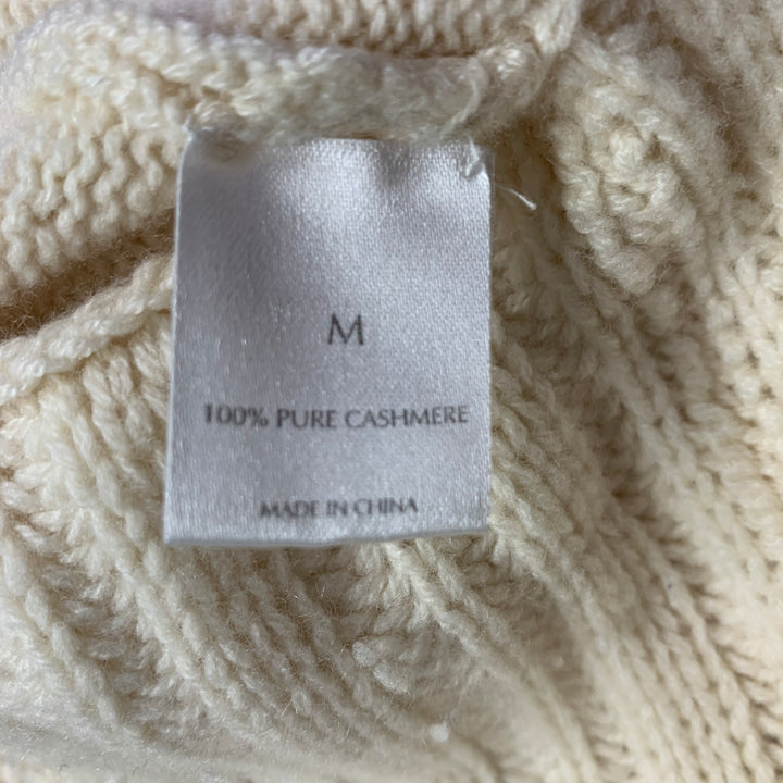 TSE Size M Cream Cashmere Knit Cowl Neck Sweater