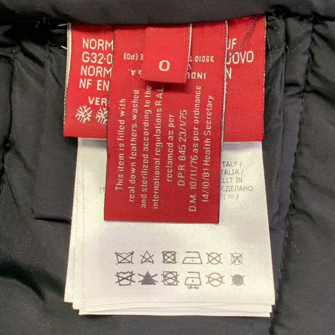 MONCLER by GIAMBATTISTA VALLI Size XS Cathy Navy Faux Fur Zip Pockets Coat