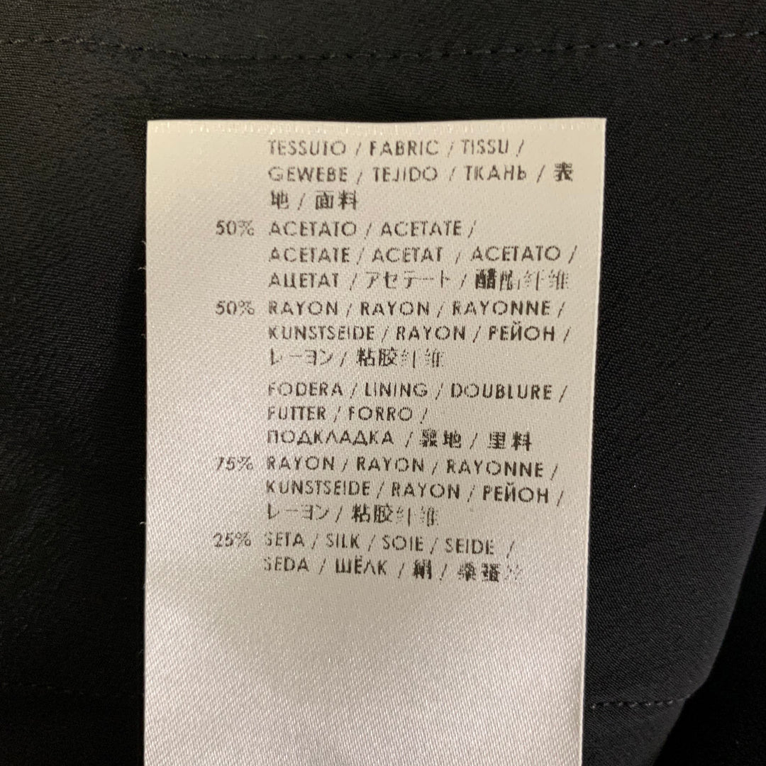 ALEXANDER MCQUEEN Size 2 Black Red Cuff Dress Pants
