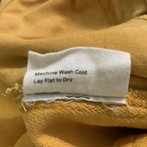 BODE Size 32 Yellow Gold Patch Cotton Cargo Jeans