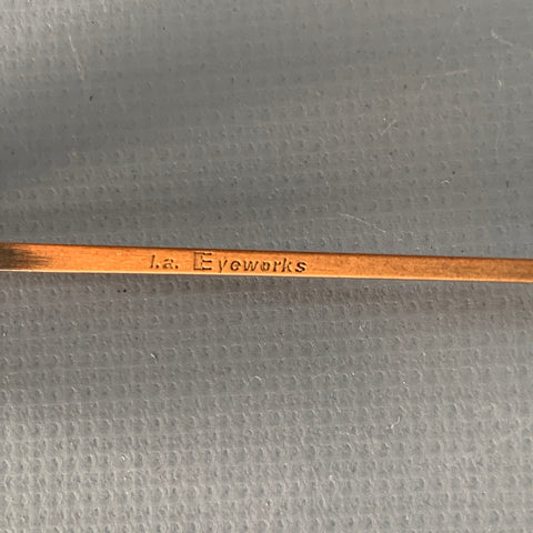 L.A.EYEWORKS Bender Orange Gunmetal Metal Sunglasses
