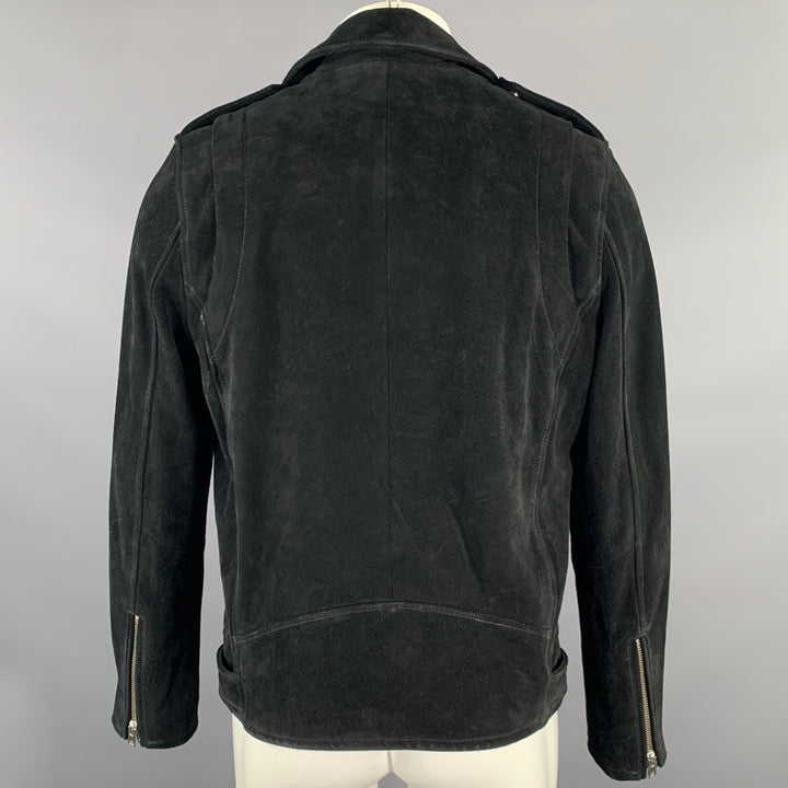 IRO Size M Black Leather Motorcycle Jacket