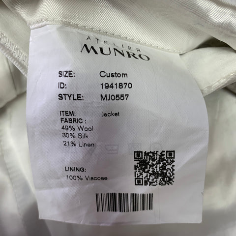 ATELIER MUNRO Size 38 Beige Glen Check Notch Lapel Sport Coat