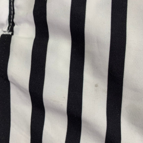 THE KOOPLES Size S White Black Stripe Polyester Drawstring Swim Trunks