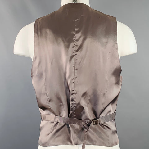 MAISON MARTIN MARGIELA Gilet de cérémonie en V, gris chiné taupe, taille 40