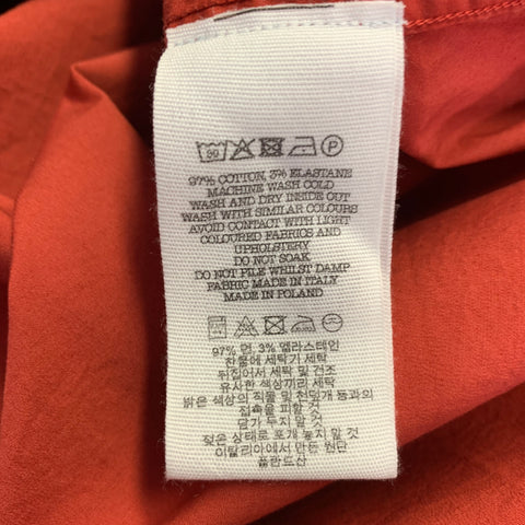YMC Size M Wray Red Brick Cotton Blend Oversized One Pocket Long Sleeve Shirt