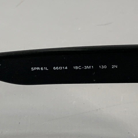 PRADA Silver Black Metal Pilot Sunglasses