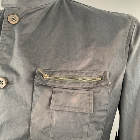 JIL SANDER Size 42 Black Parka Jacket