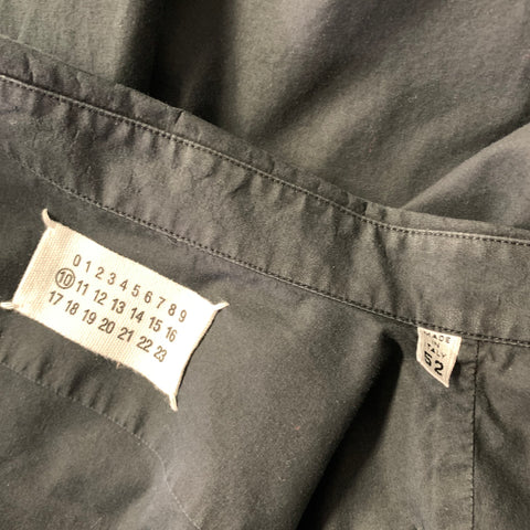 MAISON MARTIN MARGIELA Size L Black Cotton Long Sleeve Shirt