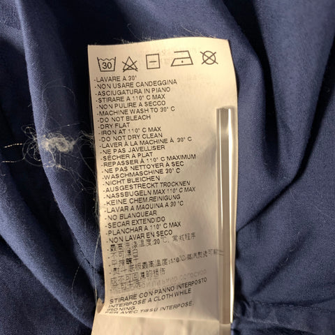 MAISON MARGIELA Size M Navy Cotton Button Down Long Sleeve Shirt