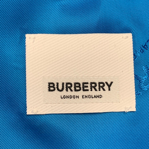 BURBERRY SS23 Size 34 Blue Wool Peak Lapel Double Breasted Suit