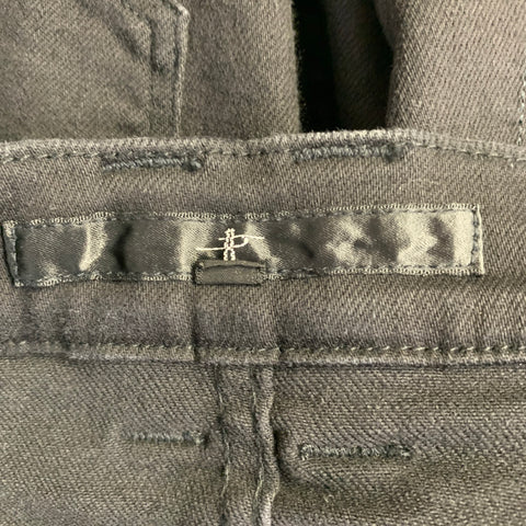 NO ID. BLACK Size 30 Black Cotton Blend Bootcut Zip Fly Jeans