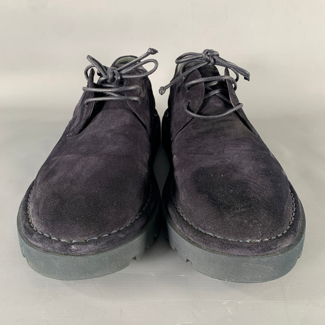 MARSELL Size 9 Navy Suede  Lace Up Shoes