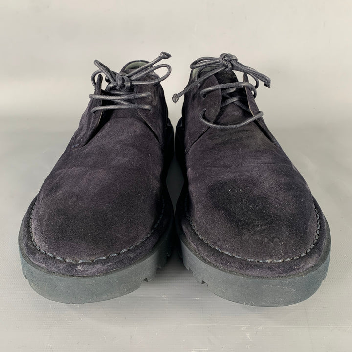 MARSELL Size 9 Navy Suede  Lace Up Shoes