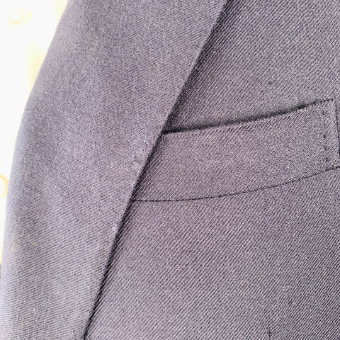 RALPH LAUREN Size 38 Regular Navy Cashmere Double Breasted Sport Coat