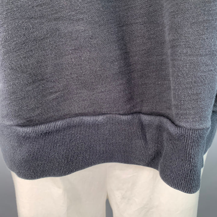 RAG & BONE Size XXL Yin Yang Black White Print Cotton Crew Neck Sweatshirt