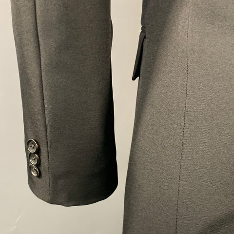 COMME des GARCONS HOMME PLUS AD2024 Size M Black Twill Wool Cutout Sport Coat
