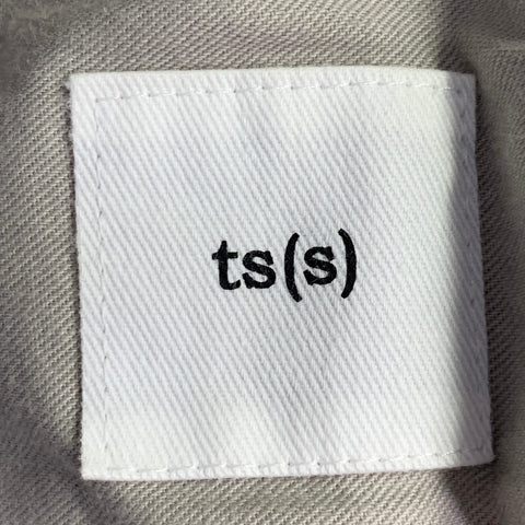 TS (S) Taille XL Beige Côtelé Mélange Coton Fuselé Poignets Boutonné Décontracté Pantalon