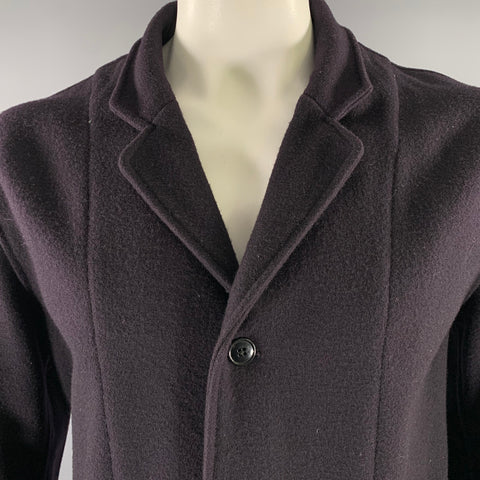 RRL by RALPH LAUREN Size L Navy Wool Notch Lapel Coat