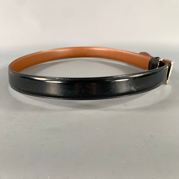 COACH Size 38 Black Solid Leather Belt
