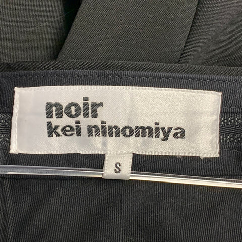 NOIR KEI NINOMIYA Size S Black Wool Zippers Tapered Casual Pants