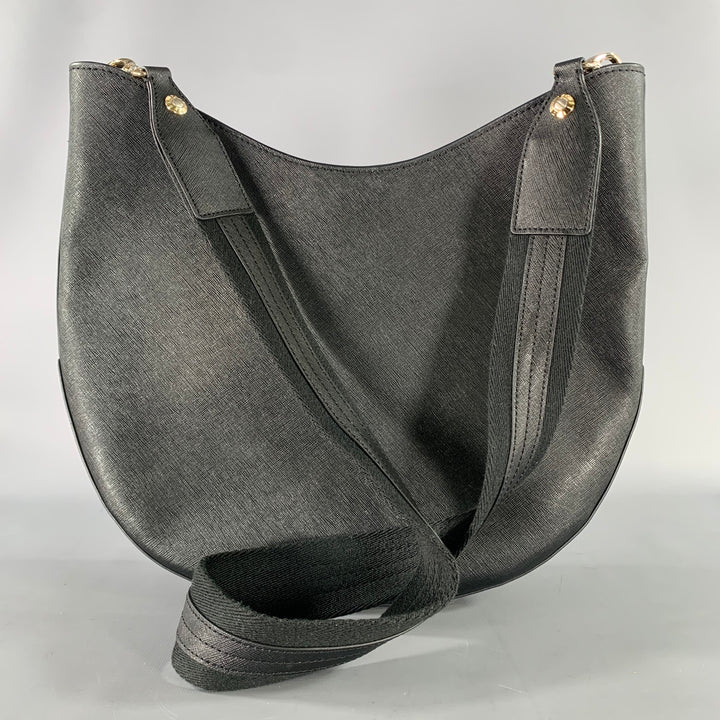 HENRI BENDEL Black Saffiano Leather Hobo Bags