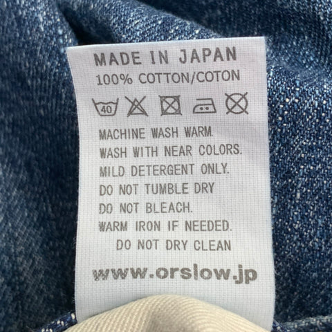 Jeans ORSLOW taille XL 107 en denim selvedge indigo coupe droite ajustée