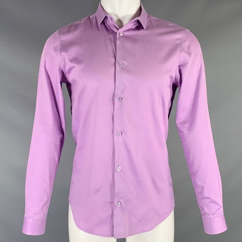 VERSACE COLLECTION Size S Purple Cotton Long Sleeve Shirt