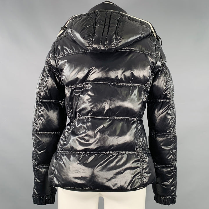 MONCLER Size M Quincy Black Quilted Snaps Jacket