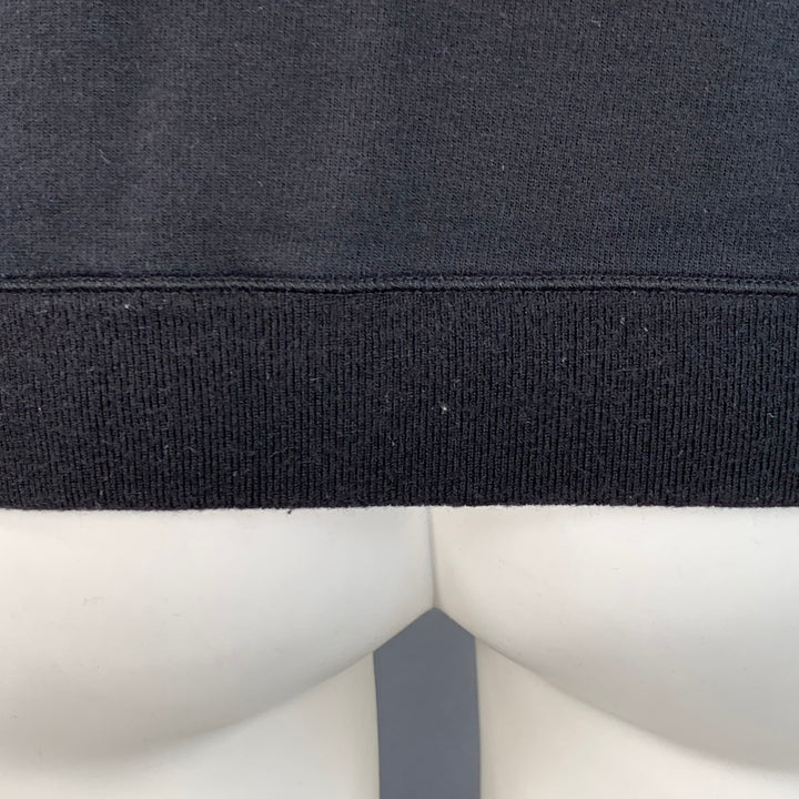 DOLCE & GABBANA Size M Black Gold Cotton Cashmere Hooded Sweatshirt