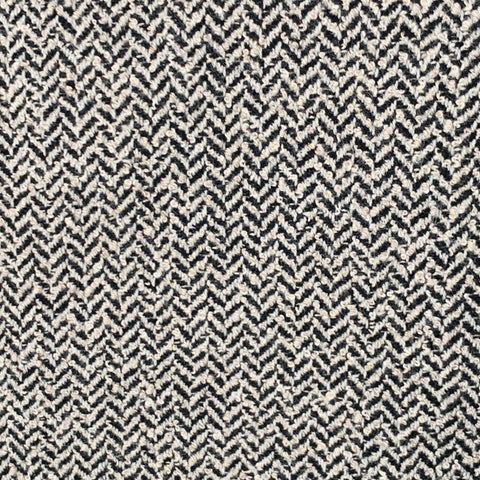 MARINA RINALDI Size L Black Beige Wool Blend Herringbone Jacket Blazer