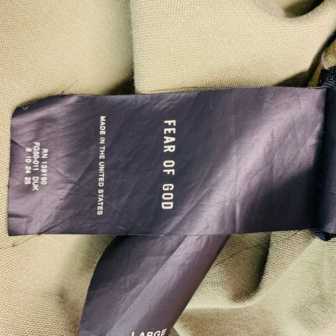 FEAR OF GOD Size L Khaki Cotton Jacket