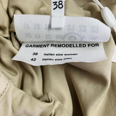MAISON MARGIELA Size XS Khaki Cotton Cargo Pockets Dress