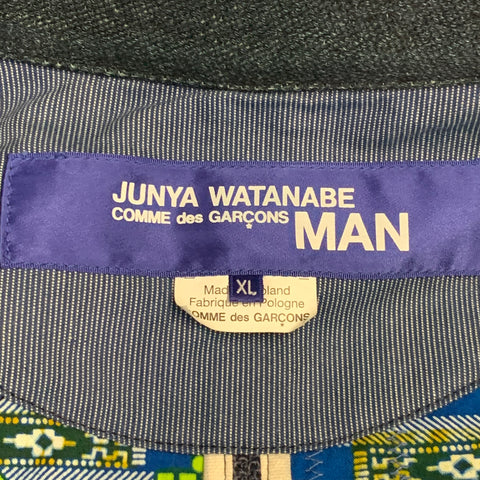 JUNYA WATANABE Size XL Navy Blue Embroidery Jute Worker Jacket