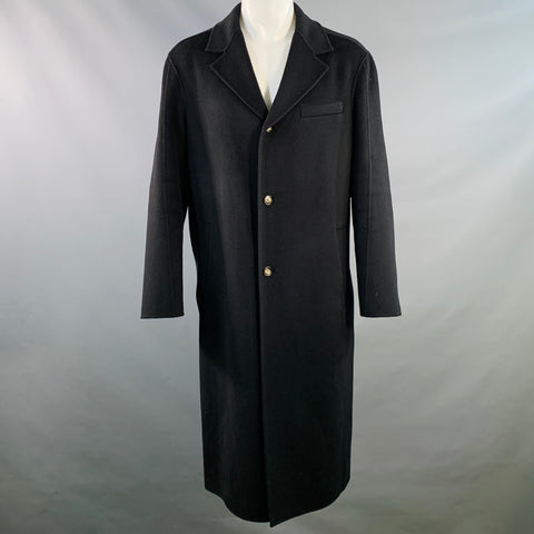 NANUSHKA Size M Black Wool Silk Single Breasted Coat