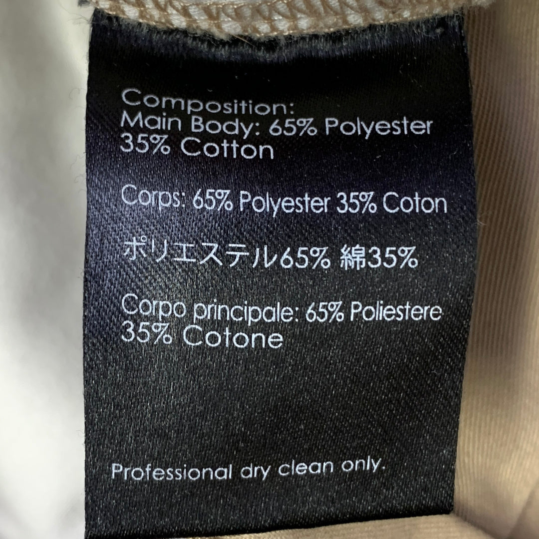 3.1 PHILLIP LIM Taille 32 Pantalon décontracté en twill de coton polyester beige, coupe droite fuselée