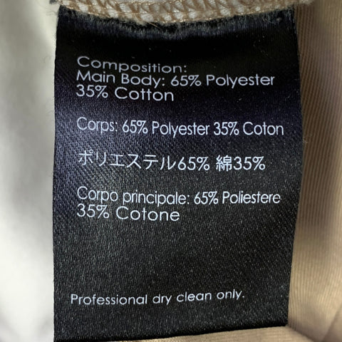 3.1 PHILLIP LIM Size 32 Tan Twill Polyester Cotton Flat Front Tapered Casual Pants