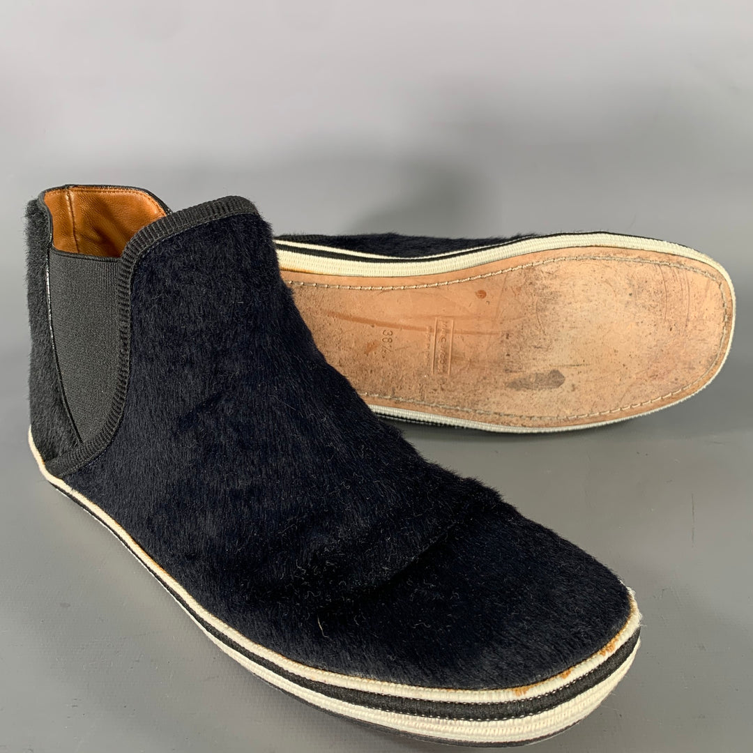 MARC JACOBS Size 8 Black Leather Calfskin Chelsea Flats