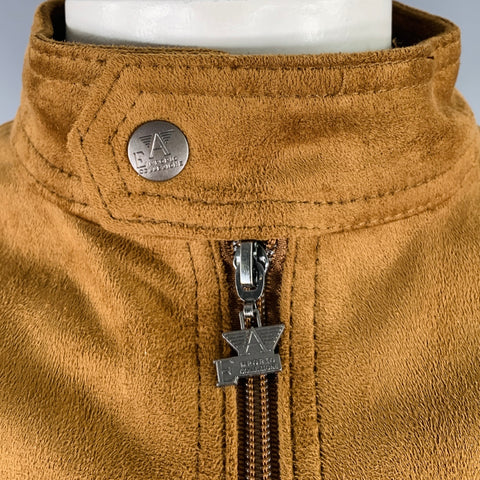 Veste zippée en faux daim camel EMPORIO ARMANI Taille L