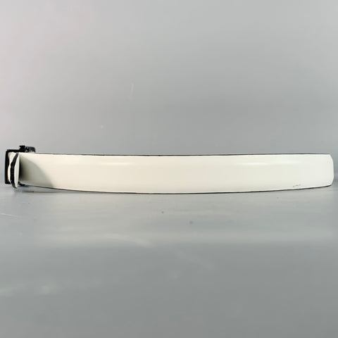 WCM NEW YORK Size M White Leather Belt
