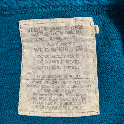 GO TO HOLLYWOOD Size M Blue Cotton Short Sleeve T-shirt